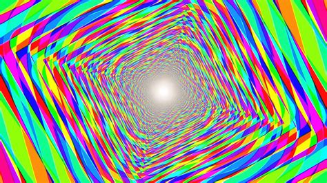 Mind Melting Rainbow Psychedelic Acid Trip Optical Illusion Tunnel 4K ...