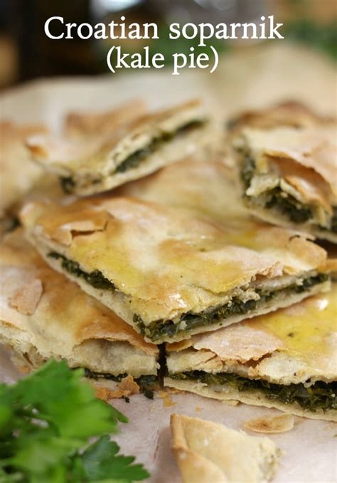 Croatian soparnik (kale pie) - Easy Cheesy Vegetarian