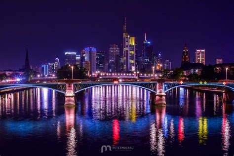 Skyline of Frankfurt am Main by night - Peter Mocanu