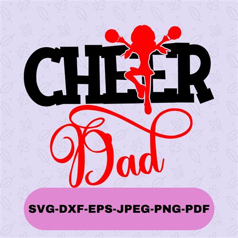 Cheer Dad Svg File for Cricut and Silhouette Cheer Dad Png - Etsy