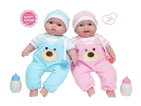 JC Toys, Lots to Cuddle Babies 13 inch Twins Soft Body Baby Dolls ...