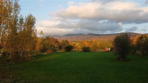 Got to throw some discs in Waterbury, Vermont today, in 70 degrees ...