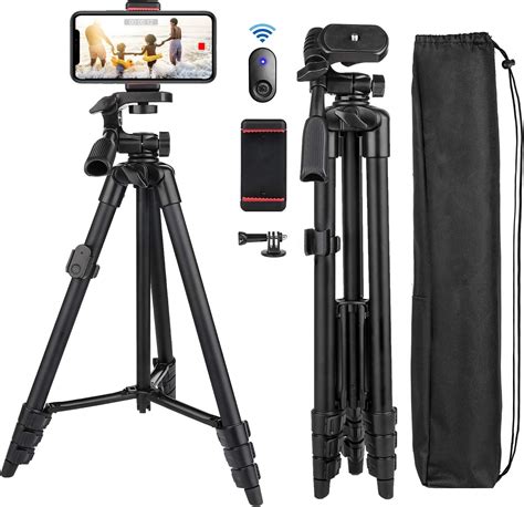 Cell Phone Tripod Nagnahz 55inch Selfie Stick Tripod with Bluetooth ...