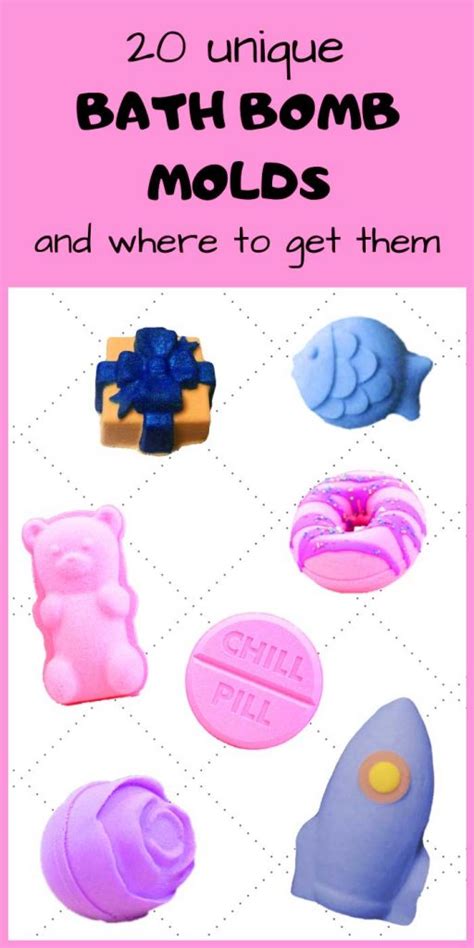 20 Unique Bath Bomb Molds That You Will Love - DIY Beauty Base