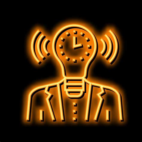 think light bulb neon glow icon illustration 20583370 Vector Art at ...