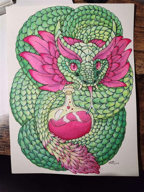 Feathered Serpent by 39-TheWolf on DeviantArt