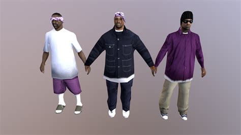 Ballas gang - Download Free 3D model by BelucasReis (@BernardoLucas ...