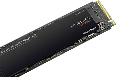 Intern NVMe/PCIe M.2 SSD WD WDBRPG0010BNC-WRSN 1 TB Black™ SN750 Box M ...