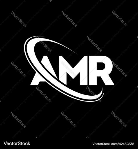 Amr logo letter design Royalty Free Vector Image