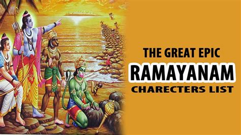 50 Characters in Ramayana : The Great Hindu Epic - Wordzz