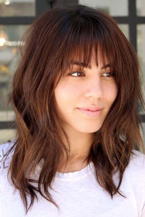 16+ Unique Bangs Hairstyles Medium Length