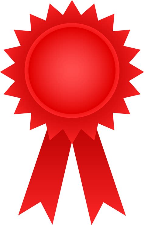 Red Award Ribbon - Free Clip Art