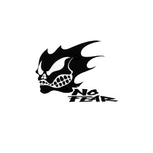 No fear skull solid performance logo transport (models), decal sticker ...