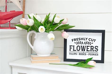 How to Make a Spring Flower Shop Sign with Silhouette Cameo 4 | Flower ...