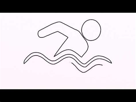 Drawing Of A Person Swimming at PaintingValley.com | Explore collection ...