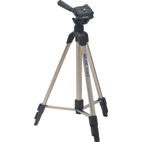 Slik F143 Lightweight Aluminum Tripod with 3-Way Panhead 617-143