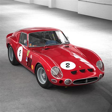 3d model engine ferrari 250 gto