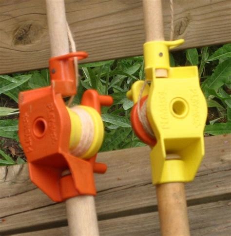 2 Toy Fishing Poles Playskool vintage with wood handles