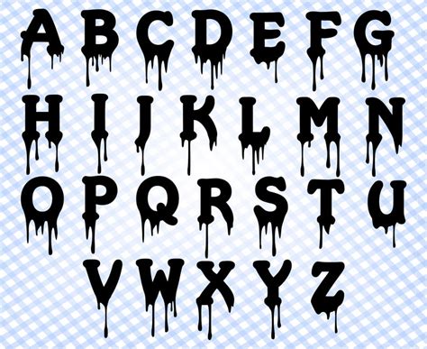 Drip font Blood font Blood drip font Halloween font Dripping | Etsy