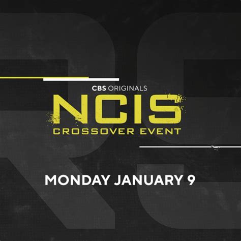 Big news, the NCIS Crossover Event is moving to Monday, January 9 ...