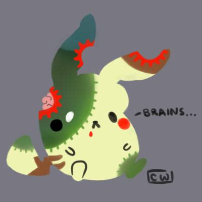 Zombie Pikachu by FallUpStairs on DeviantArt