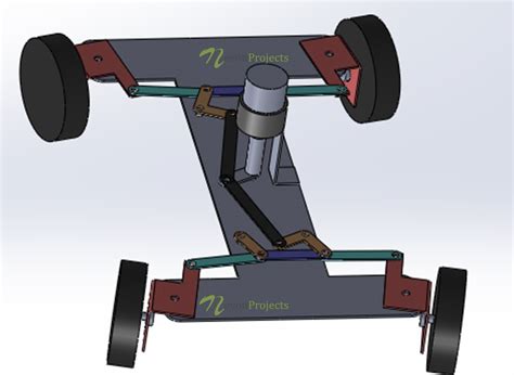 Four Wheel Steering Mechanism Project