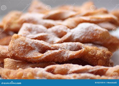 Chrust - polish cookies stock photo. Image of crusty, dessert - 8231814