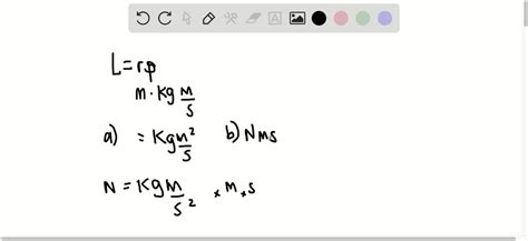 SOLVED:Express the units of angular momentum (a) using only the ...