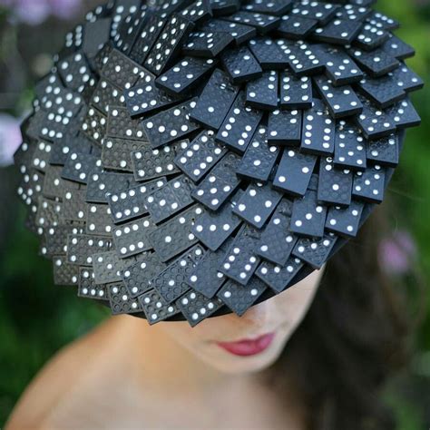 domino s*aucer hat | Occasion hats, Unusual hats, Crazy hats