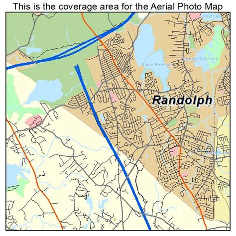 Aerial Photography Map of Randolph, MA Massachusetts