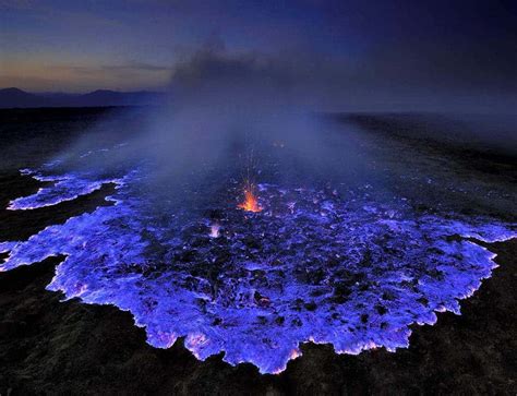 Volcano in Ethiopia is spewing out blue lava... sort of