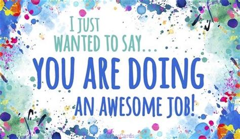 You're Doing an Awesome Job | Great job quotes, Teacher encouragement ...