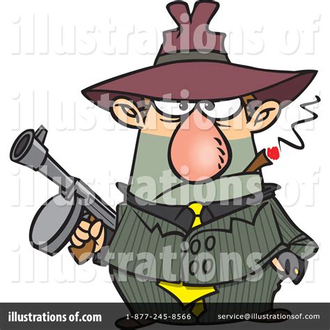 Gangster Clipart #441282 - Illustration by toonaday