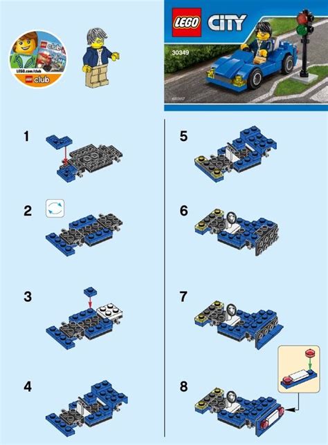 LEGO Sports Car Instructions 30349, City | Lego, Lego cars instructions ...