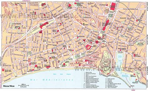 Street map of Nice old town - Street map old town Nice france (Provence ...