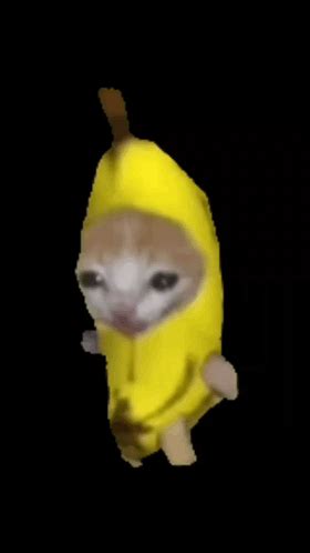 Banana Cat Walking GIF - Banana cat walking - Descubrir y compartir GIFs