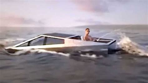 Watch Tesla Cybertruck Ride The Waves In Slick New Fishing Video