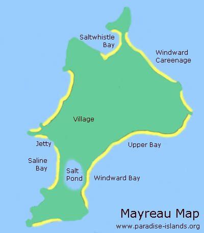 Mayreau Map | Grenadines