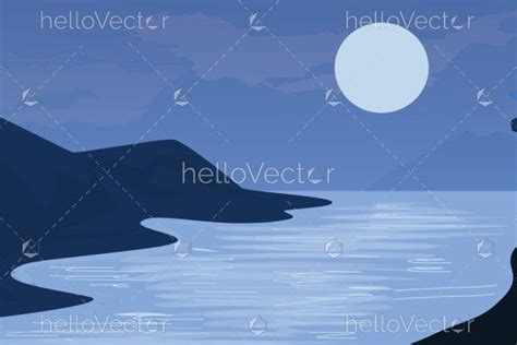 River Scene in Illustrative Clipart - Download Graphics & Vectors