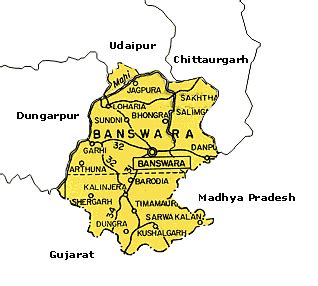 Banswara Travel Tour Tourism Rajasthan Maps