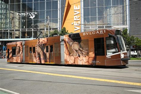 Modern Melbourne Tram the Famous Iconic Transportation in the Town ...