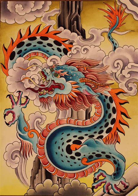 tibetan dragon | paint it and put it away » tibetan style dragon ...