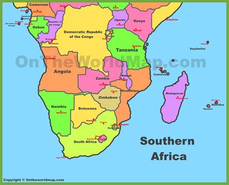 Map of Southern Africa