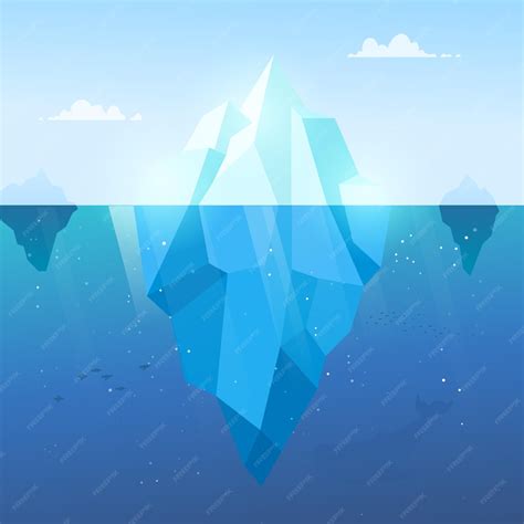 Free Vector | Iceberg illustration concept