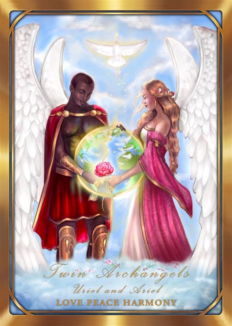 Image of ARCHANGEL ARIEL (female) and ARCHANGEL URIEL (Male) Twin ...