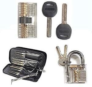 24 piece best selling lock pick set and practice locks