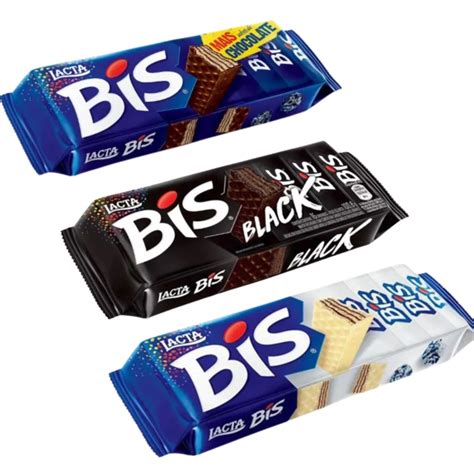 Chocolate Bis Biscoito Wafer Recheado Lacta 126g - C/20UNIDADES ...