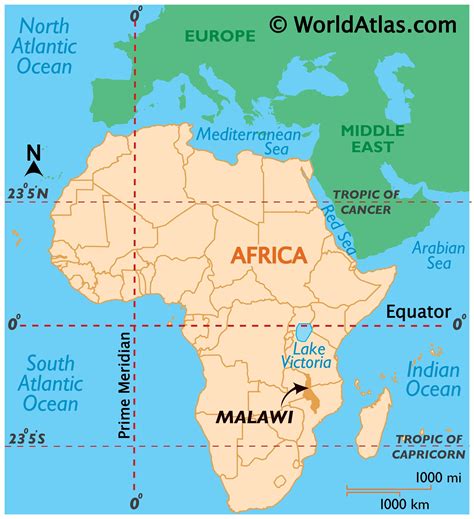 Malawi On A World Map – The World Map