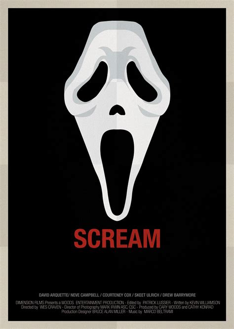 Alternative movie poster for Scream by Alejandro Fernandez