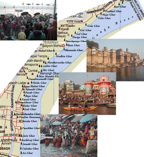 Kashi Varanasi Banaras: Ghats Map / Short / Detail / Link